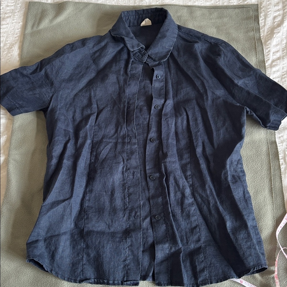 Navy Blue Button Down Shirt